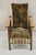 Arts & Crafts Antique Arts & Crafts Mission Turn Carved Walnut Small Child's Morris Chair For Sale - Image 3 of 11