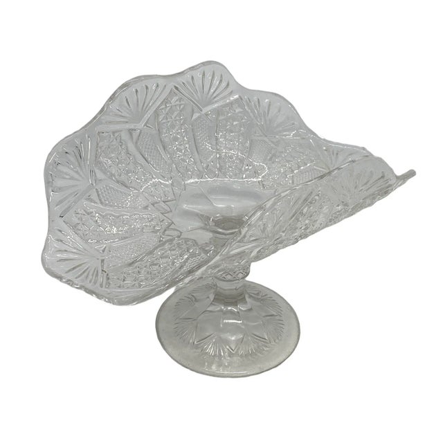 Late 19th Century American Pattern Pressed Glass Footed Banana Stand For Sale - Image 13 of 13