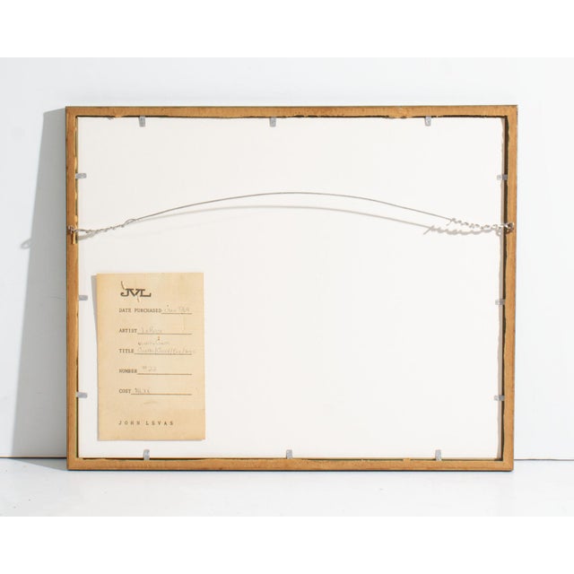 1960 “Grèce” Abstract Watercolor Painting by Le Rouse For Sale In Indianapolis - Image 6 of 7