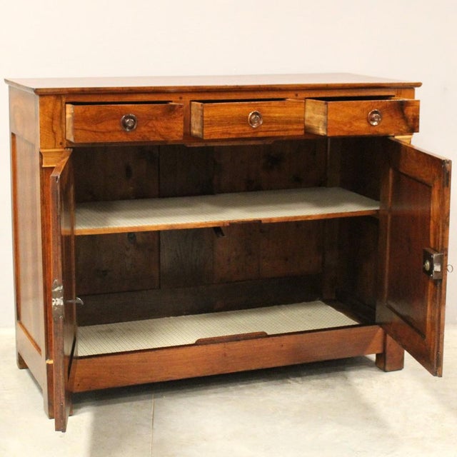 Wood Antique Empire Sideboard in Walnut For Sale - Image 7 of 13