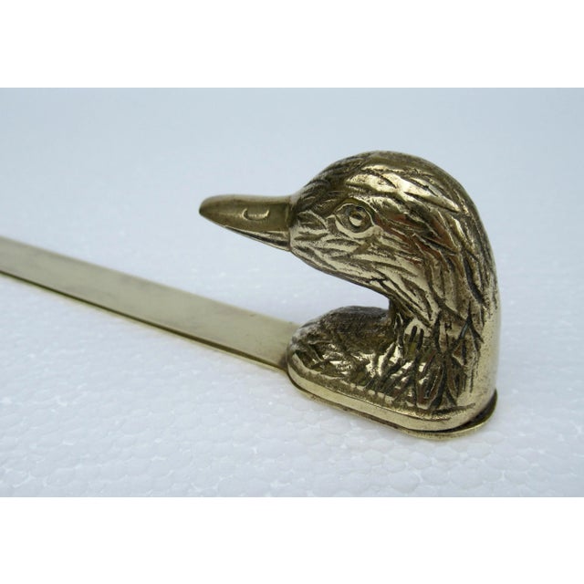 Vintage Mid-Century Brass Mallard Duck Letter Opener For Sale - Image 9 of 13