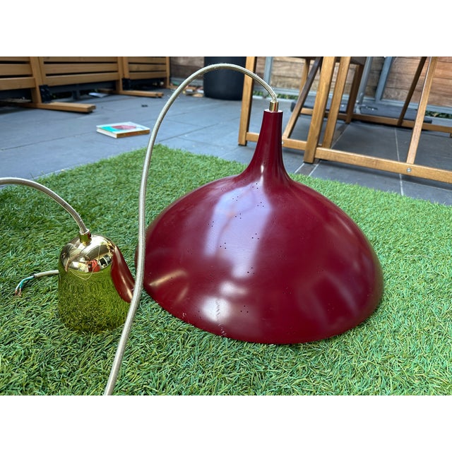 Metal 1965 Gubi Chianti Red Pendant Light For Sale - Image 7 of 7
