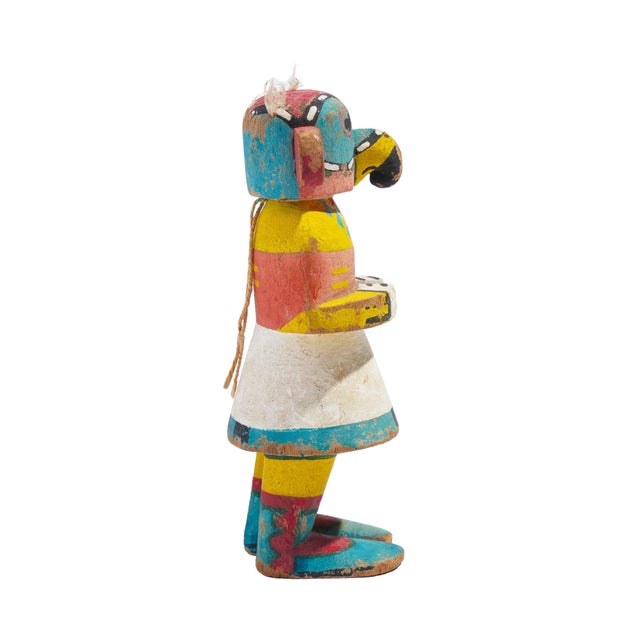 Wood Mid-Century Hopi Traditional "Old Style" Bird Kachina Doll, 1950's For Sale - Image 7 of 9