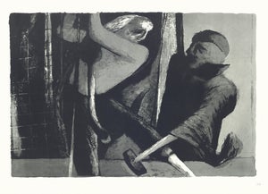 1968 "Moby Dick" Lithograph by Benton Spruance "The Samuel Enderby" (Ship)