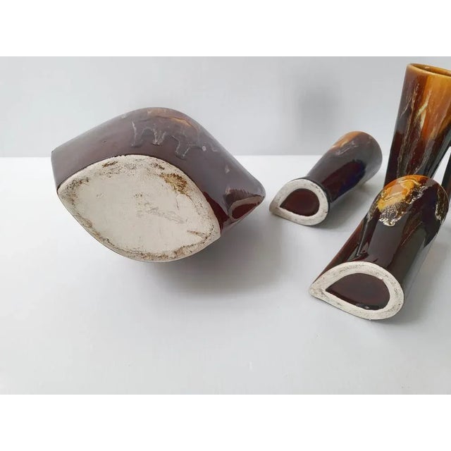 Modern French Service in Ceramic, 1960, Set of 5 For Sale - Image 6 of 9