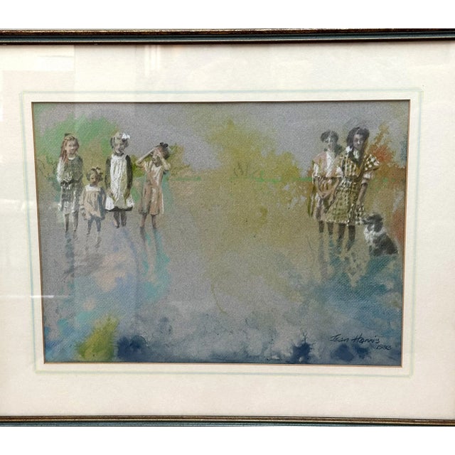 Watercolor by Jean Harris, (1932 - 2018, Maine). An accomplished painter, Jean Harris lived in Damariscotta, Maine and...