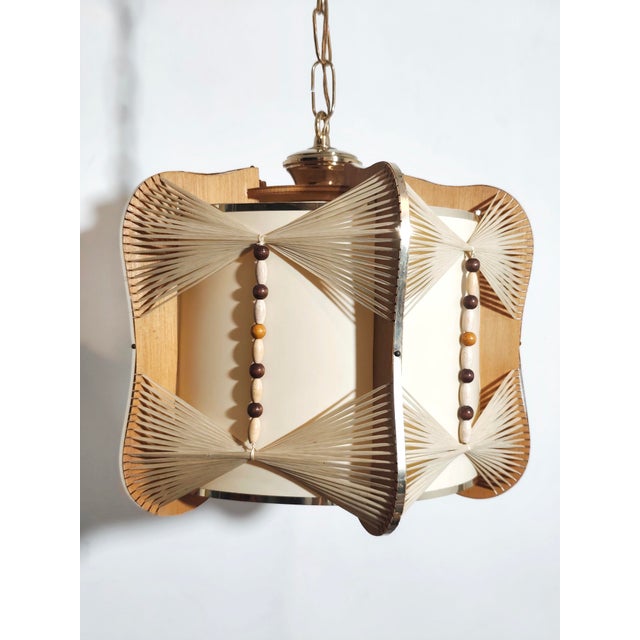Vintage Spanish Nordic Style Hanging Lamp, 1970s For Sale - Image 14 of 14