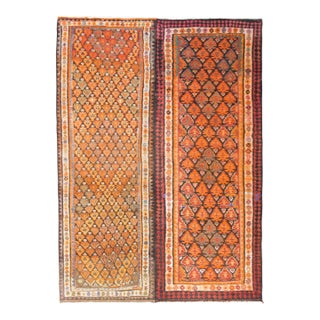 Early 20th Century Persian Qazvin Kilim Rug For Sale