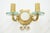 French Gilt-Bronze and Glass Sconces with Central Mirrors, 1940, Set of 2 For Sale - Image 9 of 10