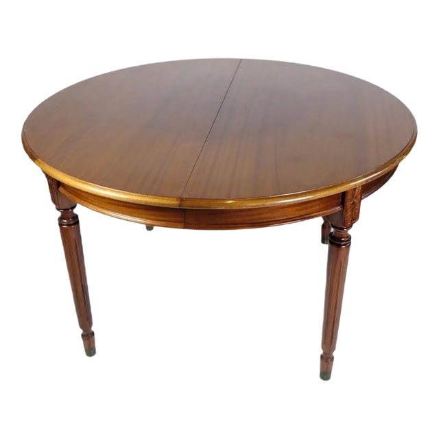 Mahogany Jensen Farre Dining Table in Hepple White Style For Sale