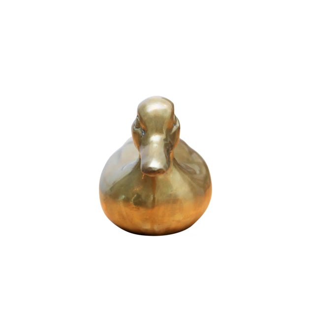 Ornamental Brass Duck For Sale - Image 4 of 7