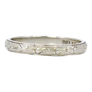 Vintage Belais Wedding Band, Berta, Size 6, 14k
