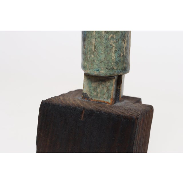 Vintage Etruscan Style Mounted Terracotta Female Idol / Deity Effigy Sculpture For Sale - Image 18 of 18