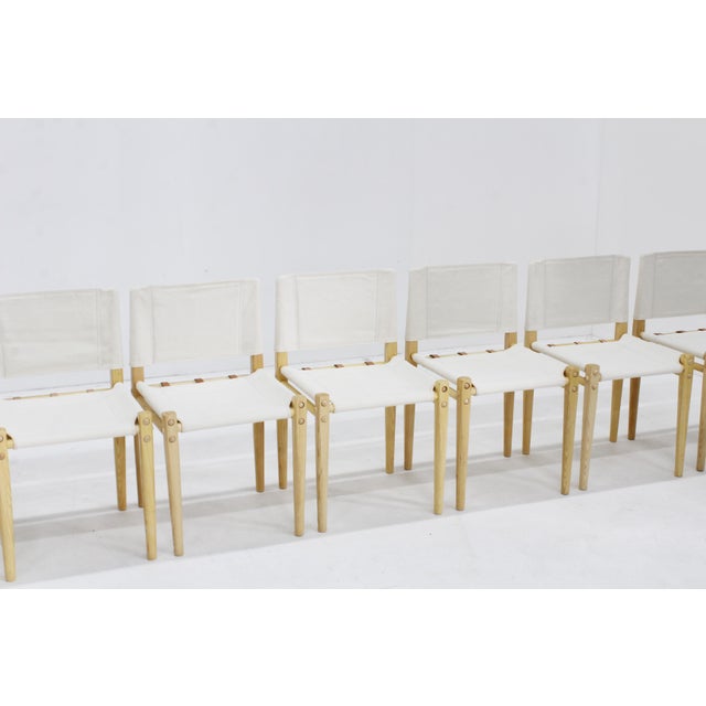 Vintage Linda Dining Chairs by De Pas, D'Urbino and Lomazzi for Zanotta, Set of 8 For Sale - Image 3 of 9