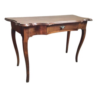 Late 18th Century Regency Walnut Console or Wall Desk, Italy For Sale