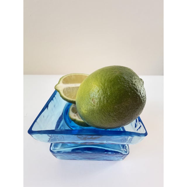 Blue Aqua Blue Pala Glass Vase by Helena Tynell for Riihimäen Lasi, Finland, 1964 For Sale - Image 8 of 18