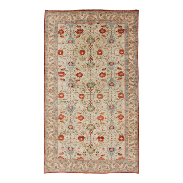 Very Large Vintage Serapi Rug With All-Over Pattern by Keivan Woven Arts 16'8" X 29'0" For Sale