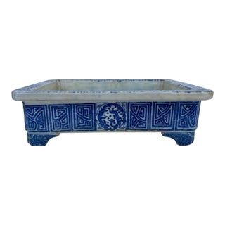 Asian Blue & White Planter For Sale