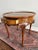 Mid 20th Century Vintage Baker Furniture Queen Anne Burl Walnut Round Accent Table | Georgian Style Carved Shell Side Table With Drawer For Sale - Image 5 of 12