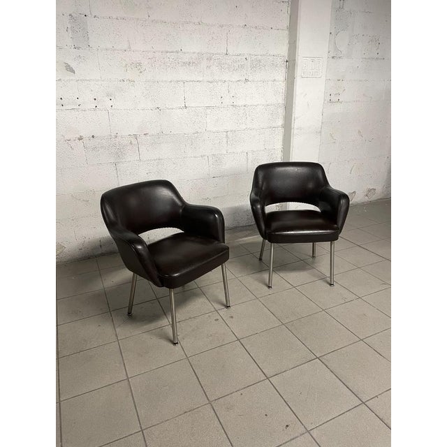 Set of Leatherette Lounge Chairs from Mobiltecnica Torino, 1970s For Sale - Image 17 of 18