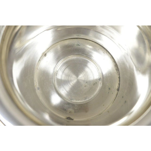 Silver The Franklin Mint 1986 Silver Plated Fluted Champagne Chiller Lion Ice Bucket For Sale - Image 8 of 12