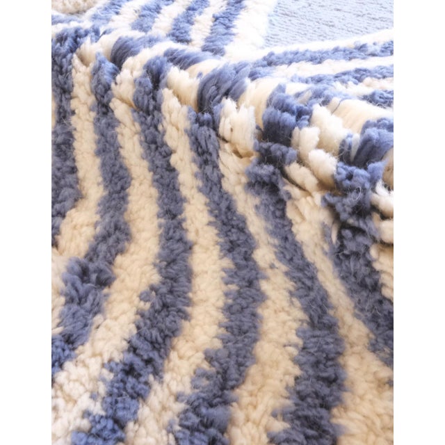 2020s Blue Contemporary Wool Rug - 10 X 6.8 Ft For Sale - Image 5 of 8