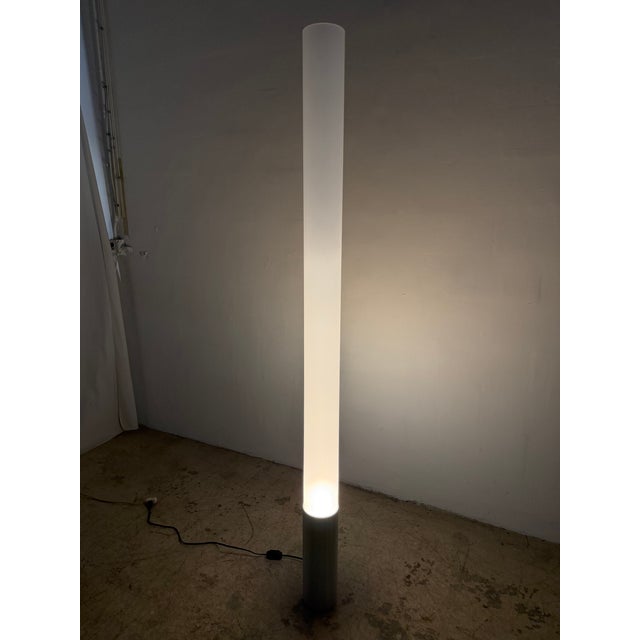 Pablo Pardo Elise Tubular Acrylic and Aluminum Floor Lamp for Pablo For Sale - Image 14 of 17