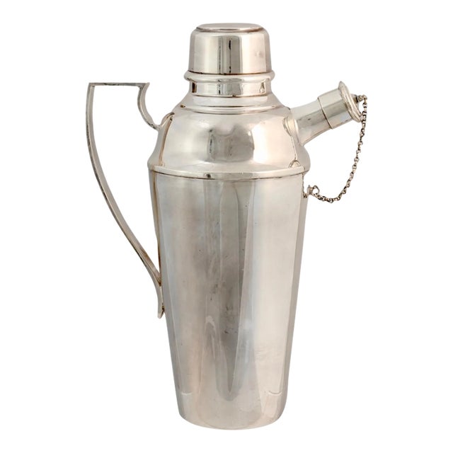 Vintage Elkington Silverplate Cocktail Shaker For Sale