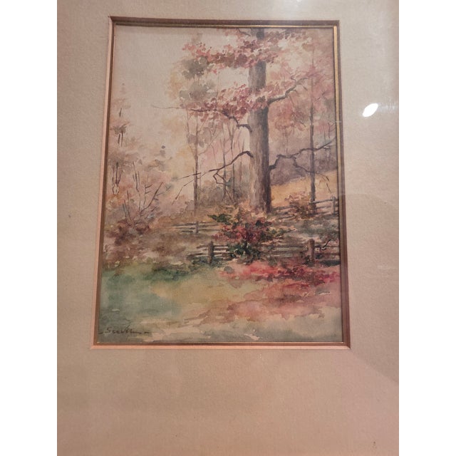 Antique Watercolor Landscape Painting For Sale - Image 14 of 16