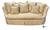 Late 20th Century Vintage Thomasville Traditional English Style Ivory Print Tufted Sofa For Sale - Image 5 of 11