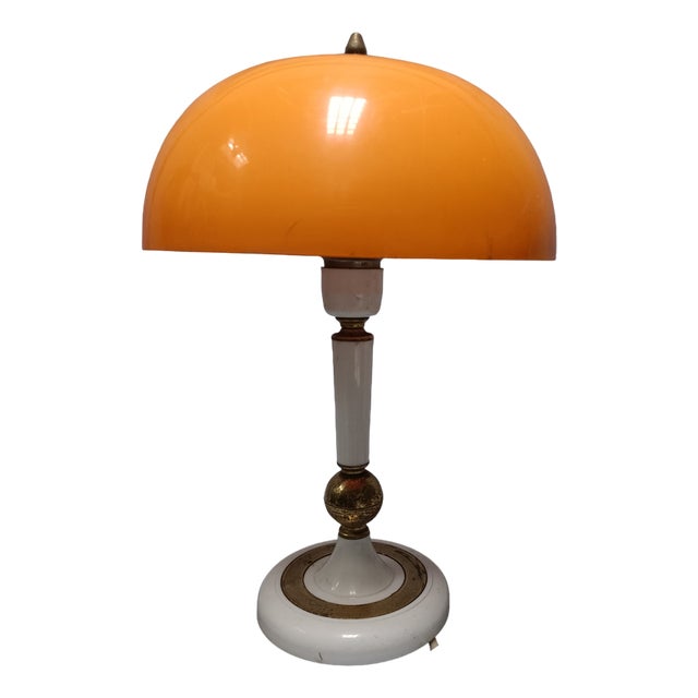Vintage Pop Silk Table Lamp For Sale