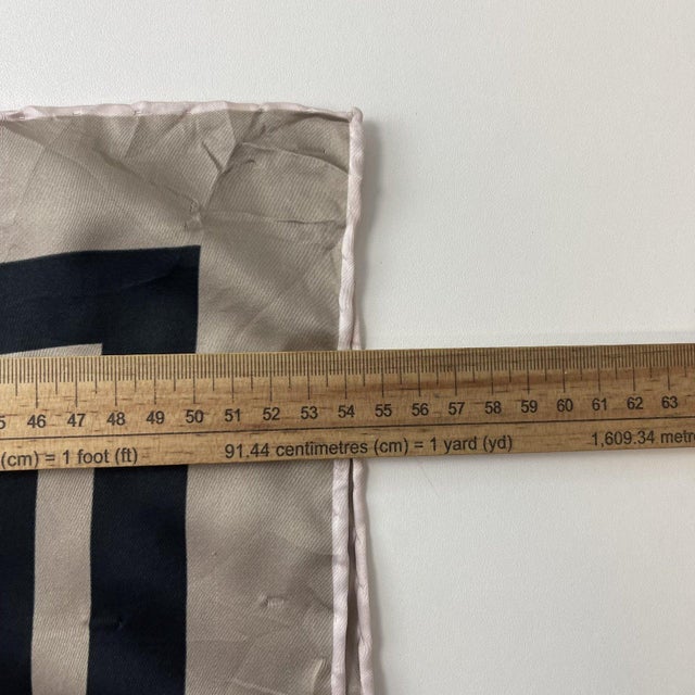 Textile Louis Vuitton Black Monogram 100% Silk Scarf For Sale - Image 7 of 8