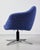 Mid-Century Modern Blue Swivel Chair on Chrome Legs, 1970s For Sale - Image 3 of 7