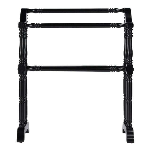 Lillian Blanket Rack, Black Chairish