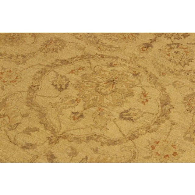 1990s 1990s Boho Chic Kafkaz Lt. Tan/Lt. Brown Wool Rug -9'3 X 11'10 For Sale - Image 5 of 8