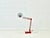 Mid-Century Articulated Desk Lamp in Red, 1970s For Sale - Image 14 of 17
