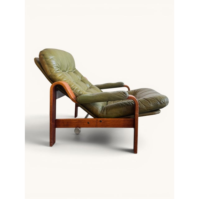 Olive Green Lounge Chairs from Göte Möbler, Sweden, 1970s, Set of 2 For Sale - Image 6 of 11