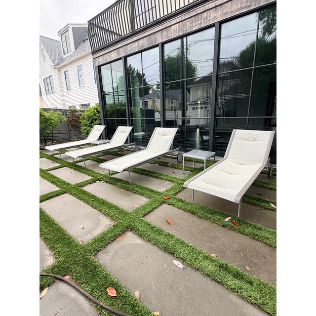 Knoll Pair Richard Schultz for Knoll 1966 Chaises Plus Side Table —Two Sets Available For Sale - Image 4 of 14