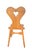 Set of 6 Vintage Mid-Century Tyrolean Style Pine Heart-Back Dining Chairs For Sale - Image 4 of 8