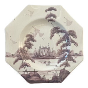 Isis Salad, Dessert or Appetizer Plates, 8” Hand Painted Ceramic - Set of 8
