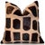 Farmhouse Luxury Patchwork Genuine Hair-on Cowhide Pillow 18x18 | Handmade Designer Leather Cushion For Sale - Image 3 of 7