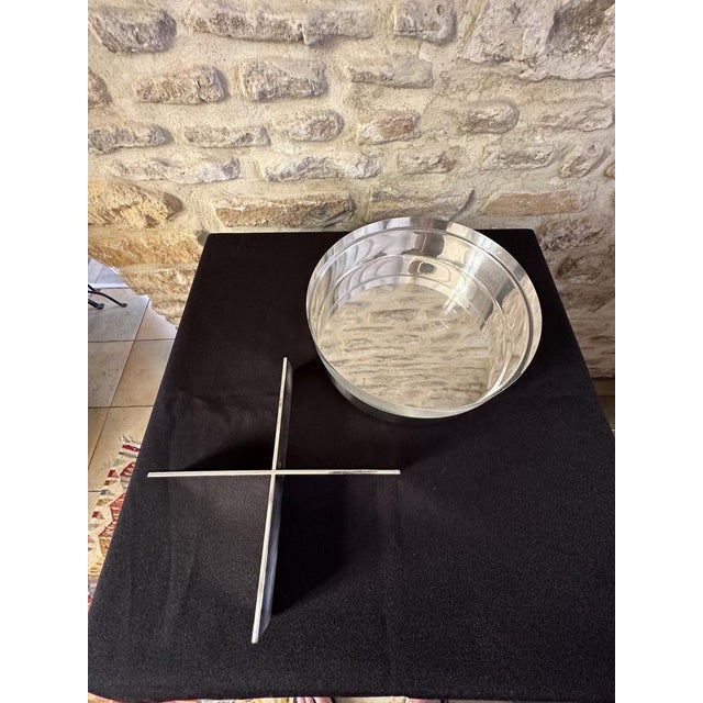 Vintage Silver-plated Metal & Methacrylate, 1960s For Sale - Image 7 of 16
