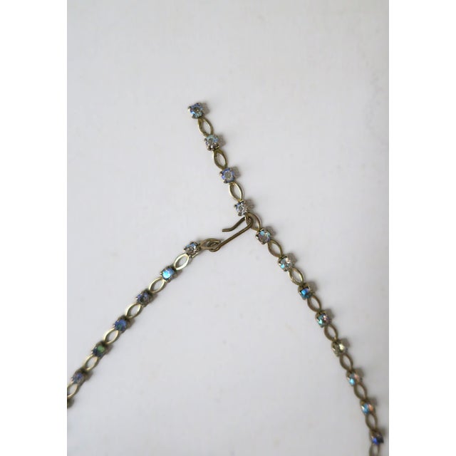 Choker Necklace Iridescent Rhinestones, Circa Early-20th Century For Sale - Image 12 of 13