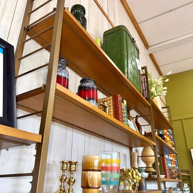 Mid 20th Century Mid 20th Century Ladderax Wall Unit by Robert Heal, Staples, Attributed For Sale - Image 5 of 9