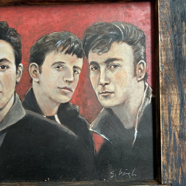 Contemporary Contemporary Original Painting by Stephen Heigh “The Beatles, Cavern Club, Hamburg” For Sale - Image 3 of 7