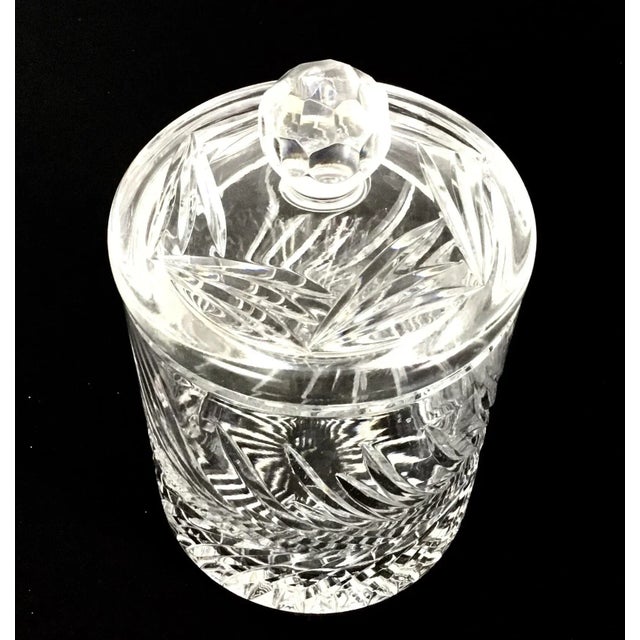 1980s Cut Glass Biscuit Jar For Sale - Image 4 of 9