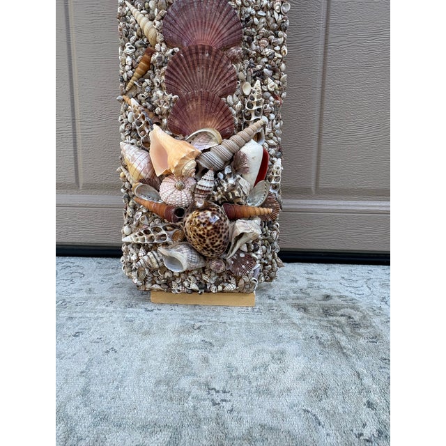 Seashell Encrusted Fireplace Surround and Mantel For Sale - Image 10 of 18