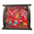 Vintage Chinese Folk Art Tile Panel on Wood Tray For Sale