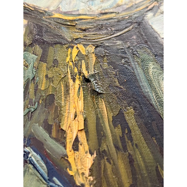 Mid-Century European Impasto Still Life on Canvas by Dutch Artist William Stam For Sale - Image 13 of 16