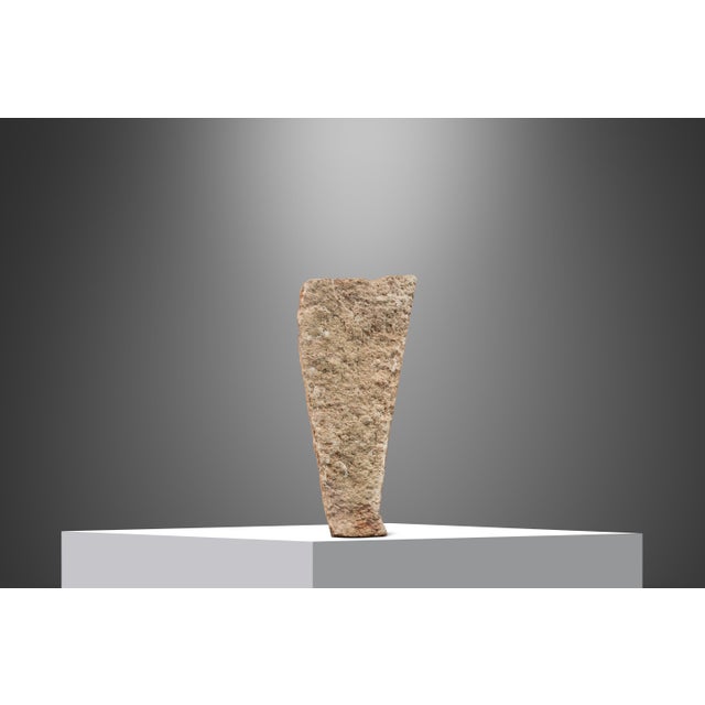 Off-white One of One Abstract Organic Modern "Window" Sculpture Carved in Solid Pink Alabaster Attributed to Mark Leblanc for Leblanc Studios, Usa, C. 2020s For Sale - Image 8 of 12